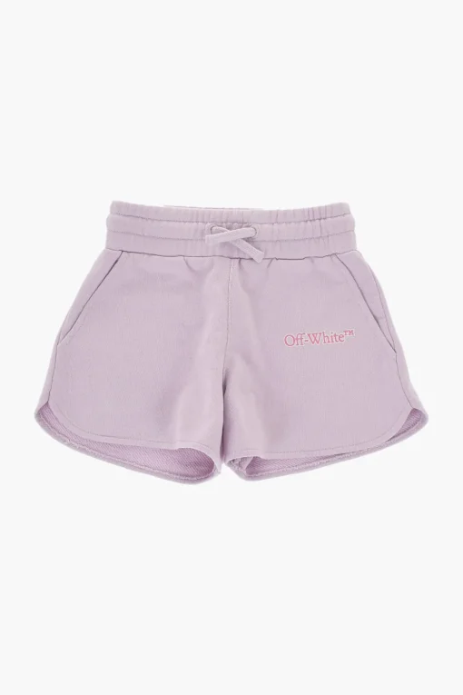 Shorts in Felpa con Logo Stampato>Off-White Kids Hot