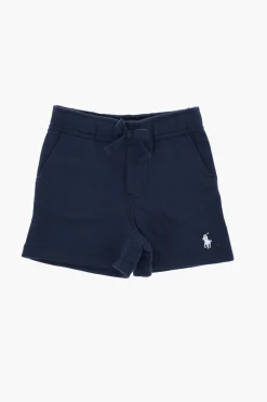 Outlet Shorts in Felpa con Ricamo Logo Bambino Abbigliamento