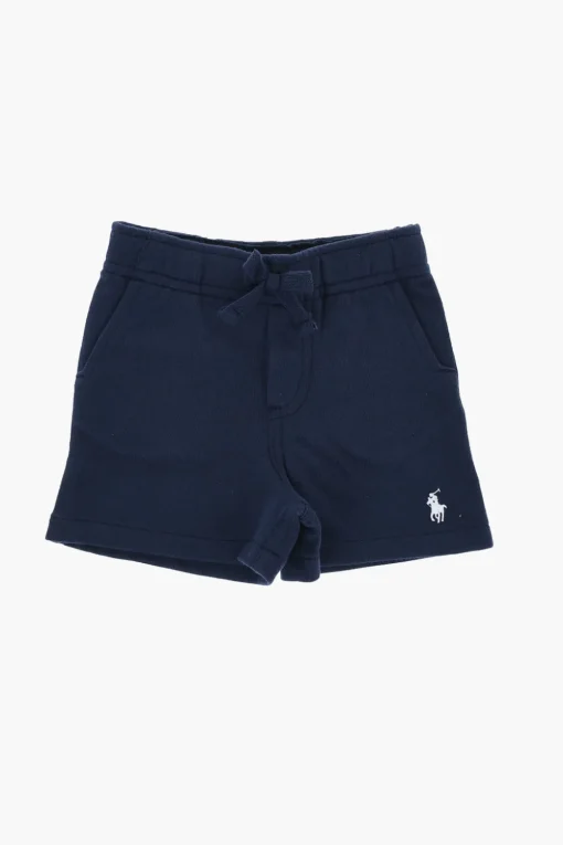 Outlet Shorts in Felpa con Ricamo Logo Bambino Abbigliamento
