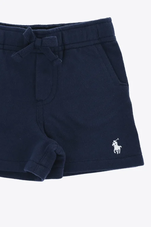 Outlet Shorts in Felpa con Ricamo Logo Bambino Abbigliamento