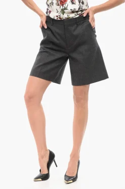 Shorts in Lana con Pince>Gucci Discount