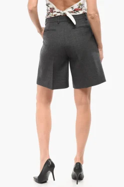 Shorts in Lana con Pince>Gucci Discount