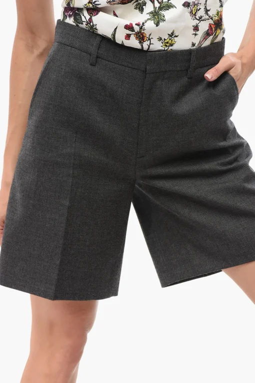 Shorts in Lana con Pince>Gucci Discount