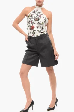 Shorts in Lana con Pince></noscript>Gucci Discount