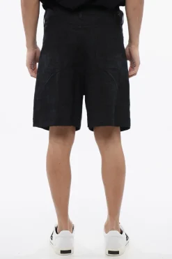 Clearance Shorts In Lino 90SLOGO Ricamati Uomo Pantaloni