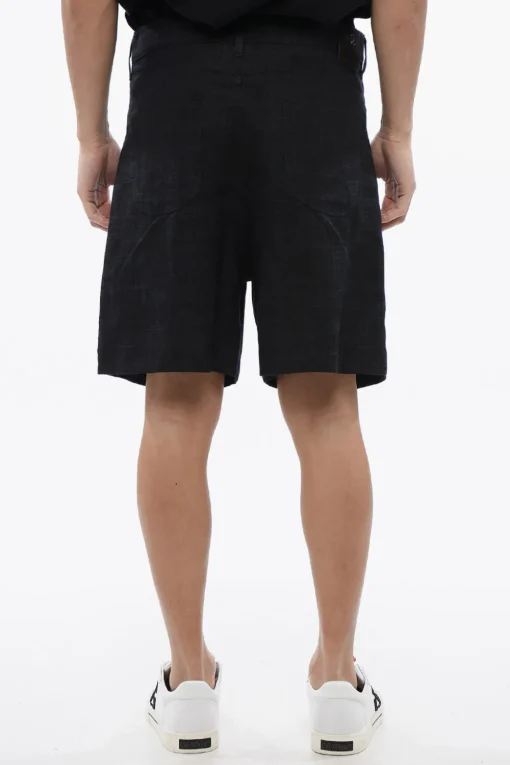 Clearance Shorts In Lino 90SLOGO Ricamati Uomo Pantaloni