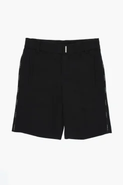 Shorts in Misto Cotone con Banda Laterale Logata>Givenchy KIDS Online