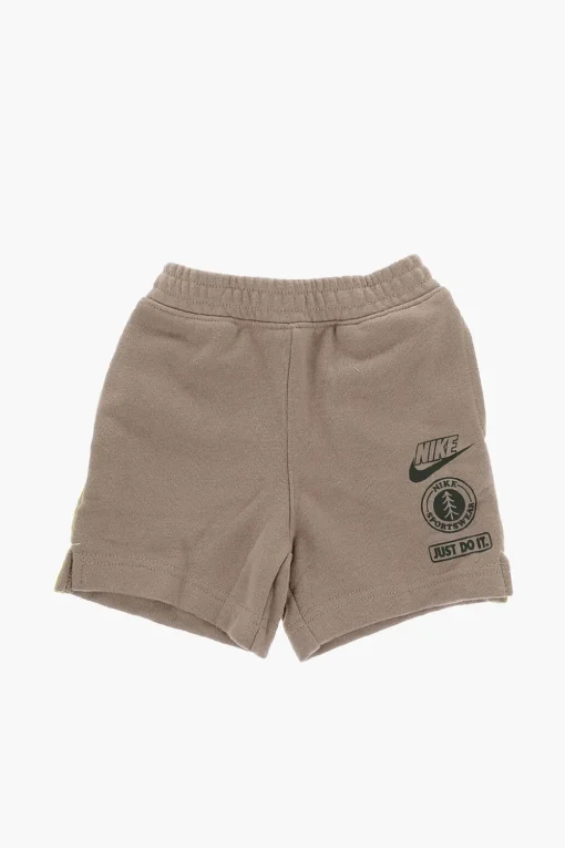 Shorts in Misto Cotone con Logo Stampato>Nike KIDS Best