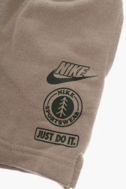 Shorts in Misto Cotone con Logo Stampato>Nike KIDS Best