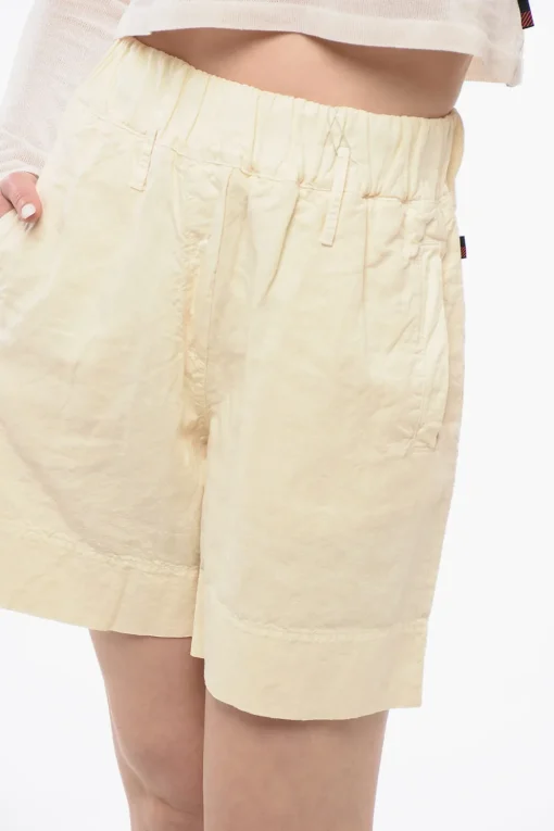 Shorts in Misto Lino con Elastico in Vita>Woolrich Online