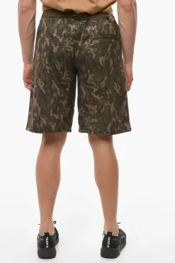 Shorts in Tessuto Camouflage con Fibbia Safety>White Mountaineering Online