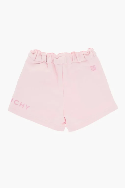 Shorts in Tinta Unita con Bordo Smerlato>Givenchy KIDS Sale