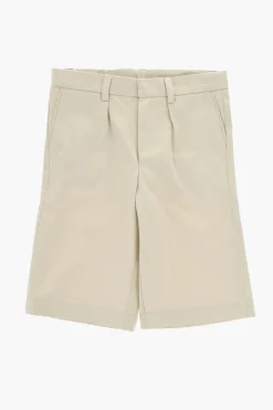 Best Shorts in Twill di Cotone a 1 Pince Bambino Abbigliamento