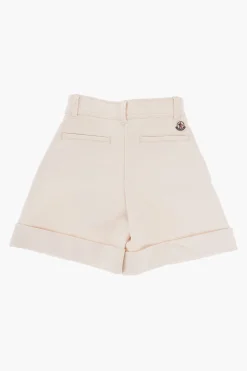 Shorts in Twill di Cotone Ado Orlo con Risvolto></noscript>Moncler Kids Best
