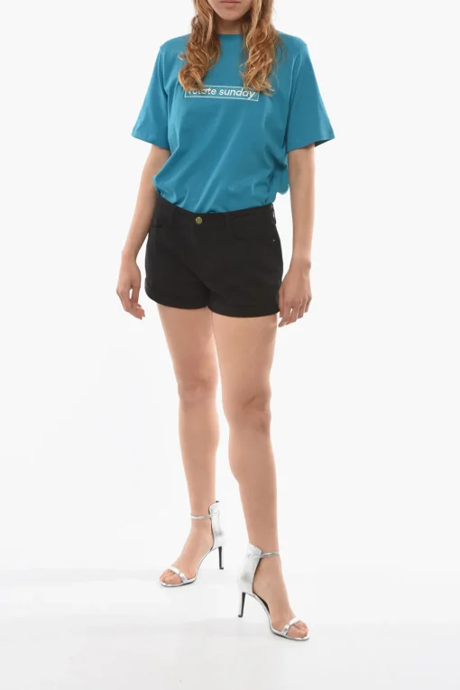 Shorts LECUTOFF Ad Orlo con Risvolto e Bottone Dorato>Frame Clearance