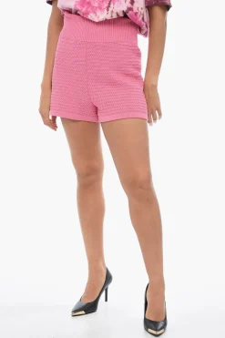 Sale Shorts LUCY in Crochet a Vita Alta Donna Pantaloni