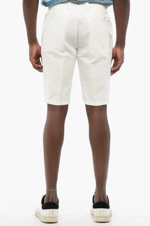 Discount Shorts MILANO in Misto Lino Uomo Pantaloni