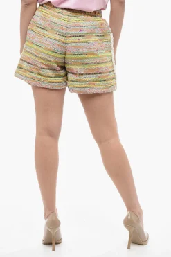 Shorts Multicolore ad Orlo con Risvolto>Oblò Unique New
