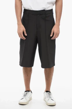 Online Shorts Multitasca in Nylon Stretch a Gamba Dritta Uomo Pantaloni