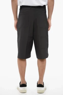 Online Shorts Multitasca in Nylon Stretch a Gamba Dritta Uomo Pantaloni