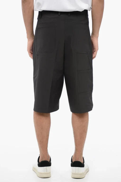 Online Shorts Multitasca in Nylon Stretch a Gamba Dritta Uomo Pantaloni