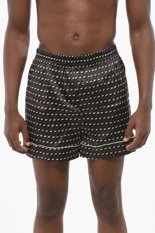 Shorts Pigiama in Misto Seta Monogram>Dsquared2 Sale