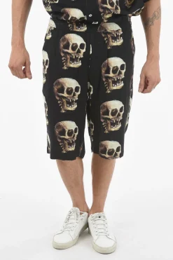 Shorts Stampa Teschi con Elastico in Vita>Endless Joy Discount