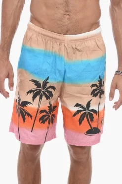 Best Shorts Stampati con Effetto Sfumato Uomo Pantaloni