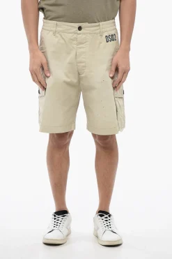 Shorts STAMPS 64 T. Cargo con Motivo Vernice>Dsquared2 New