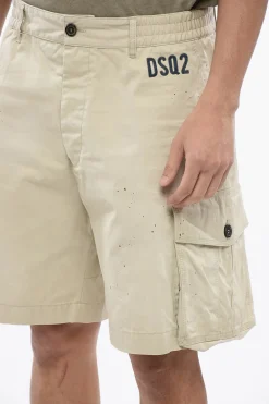 Shorts STAMPS 64 T. Cargo con Motivo Vernice>Dsquared2 New
