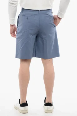 Discount Shorts Straight-Fit Con Pinces Uomo Pantaloni