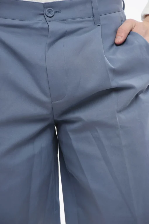 Discount Shorts Straight-Fit Con Pinces Uomo Pantaloni