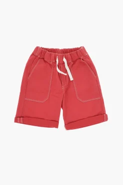 Clearance Shorts SYL in Cotone Stretch con Cuciture a Vista Bambino Abbigliamento