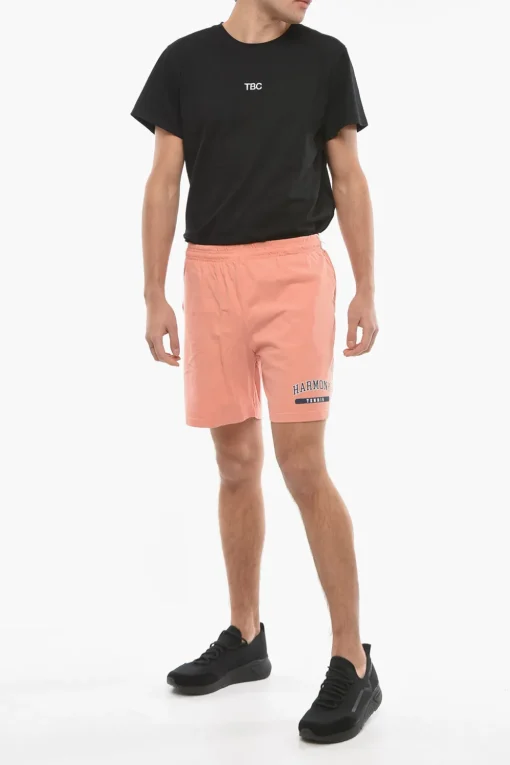 Online Shorts Tennis in Cotone con Elastico in Vita Uomo Jeans