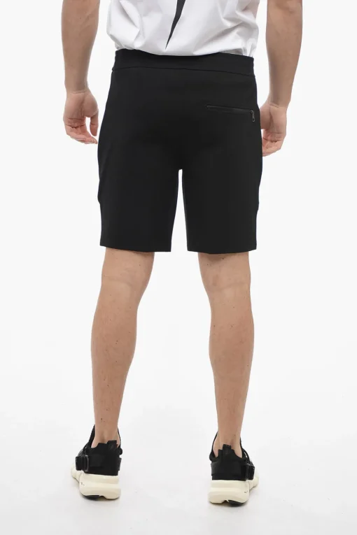 Shorts VARSITY Loose Fit a Vita Bassa con Inserti Elastici>Neil Barrett Fashion