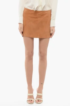 Shorts Wrap in Suede>Ermanno Scervino Fashion