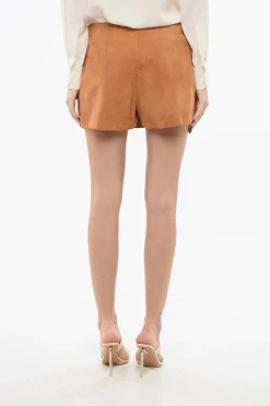 Shorts Wrap in Suede>Ermanno Scervino Fashion