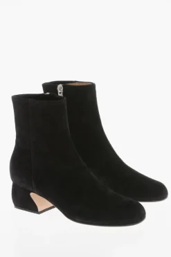 Online SI Covered Heel Suede Booties 5cm Donna Stivali