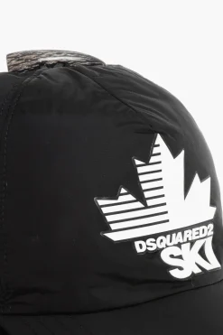 SKI Cappello Baseball in Tinta Unita con Logo a Contrasto e Dettagli in Ecopelliccia></noscript>Dsquared2 Fashion