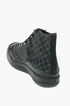 Online SLAMJAM sneakers alte in tessuto e motivo a rombi con dettagli in lurex Uomo Sneaker