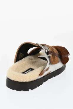 Sliders in Cavallino con Doppia Fibbia>Dsquared2 Online