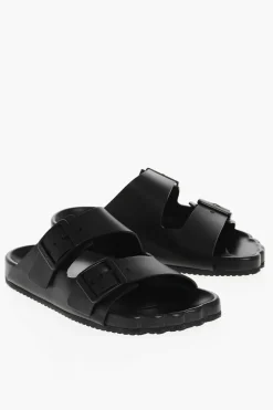 Sliders in Pelle SUNDAY con Doppia Fibbia>Balenciaga New