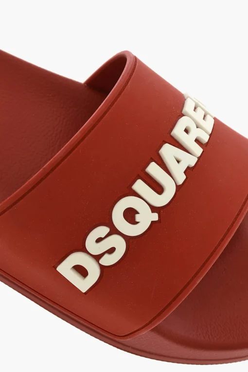 Slides In Gomma ICON Con Logo In Rilievo>Dsquared2 Sale