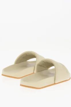 Best Slides in Pelle a Tinta Unita Uomo Scarpe Basse