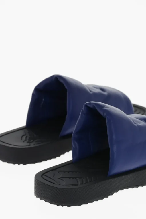 Slides Slip On in Pelle con EDK>Burberry Discount