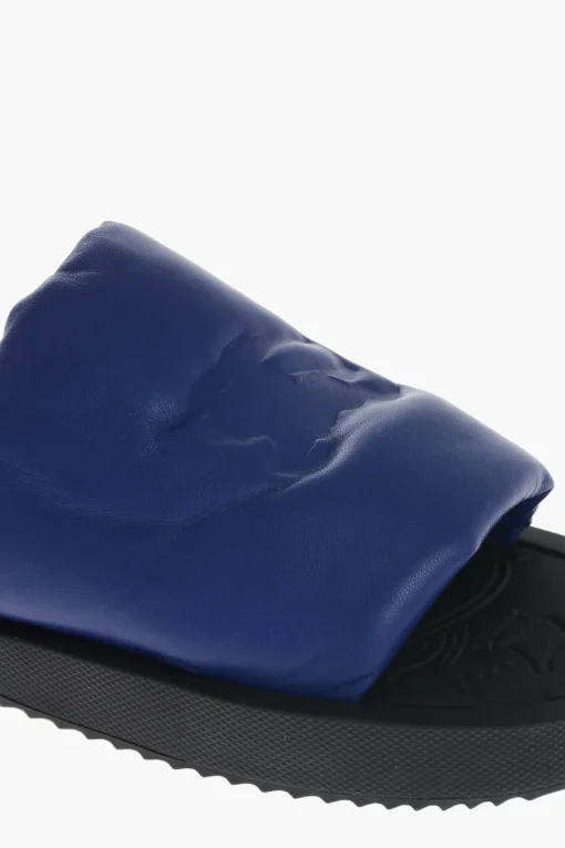 Slides Slip On in Pelle con EDK>Burberry Discount