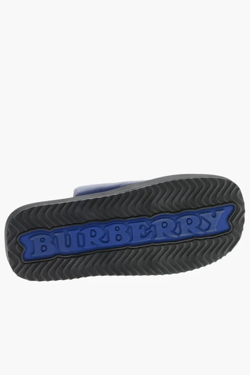 Slides Slip On in Pelle con EDK>Burberry Discount