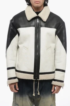 SLIM CURLY CRACKED SHEEPSKIN JACKET>Neil Barrett Fashion