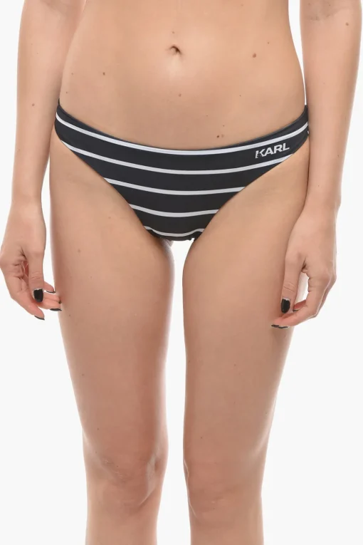 Slip Bikini a Righe>Karl Lagerfeld Outlet