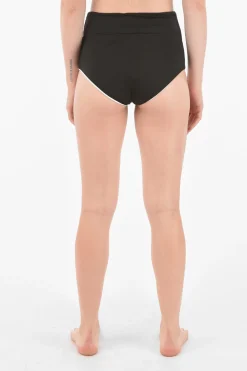 Slip Bikini a Vita Alta con Logo Stampato>Diesel Best